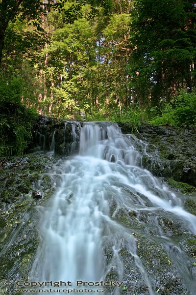 Vodopád v Boří soutězce, Vodopád v Boří soutězce, Autor: Ondřej Prosický, Fotoaparát: Canon EOS 20D, Objektiv: Canon EF 17-40mm f/4 L USM, polarizační filtr, stativ Gitzo G1227 + G1377, Ohnisková vzdálenost (EQ35mm): 32mm, ostřeno manuálně, Clona: 13.00, Doba expozice: 10 s, ISO: 100, Vyvážení expozice: +1 EV, Blesk: Ne, Vytvořeno: 24. června 2006 8:27, PP Bobří soutězka u Kravař (ČR)
