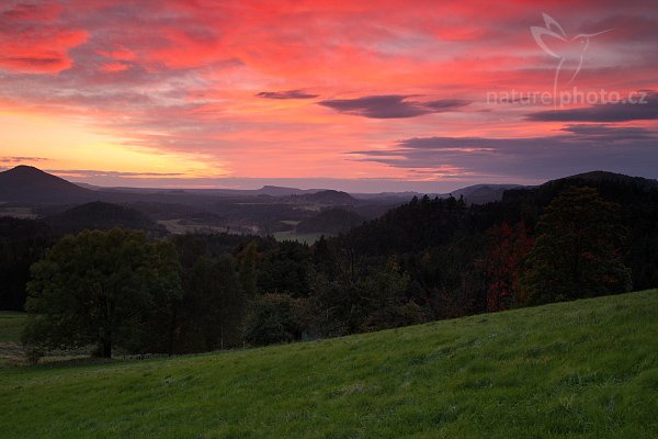 Večer na Křížovém vrchu, Konec dne na Křížovém vrchu | Autor: Ondřej Prosický | NaturePhoto.cz, Aparát: Canon EOS-1D Mark III, Objektiv: Canon EF 17-40mm f/4 L USM, Ohnisková vzdálenost (EQ35mm): 34 mm, stativ Gitzo 1227 LVL, Clona: 13, Doba expozice: 3.2 s, ISO: 200, Kompenzace expozice: -1 2/3 EV, Blesk: ne, Vytvořeno: 29. září 2007 18:54, Křížový vrch, NP České Švýcarsko, Bohemian Switzerland (Česko)