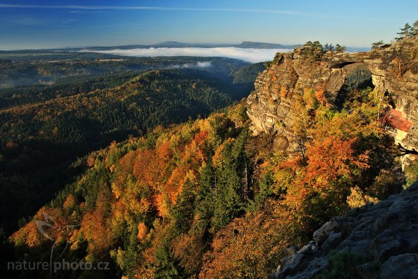 Pravčická brána, Pravčická brána, Autor: Ondřej Prosický | NaturePhoto.cz, Model: Canon EOS-1D Mark III, Objektiv: Canon EF 17-40mm f/4 L USM,Ohnisková vzdálenost (EQ35mm): 22 mm, stativ Gitzo 1227 LVL, Clona: 14, Doba expozice: 1/10 s, ISO: 100, Kompenzace expozice: -2/3, Blesk: Ne, Vytvořeno: 14. října 2007 8:21:28, NP České Švýcarsko (Česko)