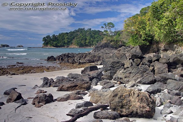 Playa Manuel Antonio, Autor: Ondřej Prosický, Model aparátu: Canon EOS 300D DIGITAL, Objektiv: Canon EF 20-35mm f/3.5-4.6 USM, Ohnisková vzdálenost: 20.00 mm, Clona: 5.00, Doba expozice: 1/60 s, ISO: 200, Vyvážení expozice: 0.67, Blesk: Ne, Vytvořeno: 14. prosince 2004, Parque Nacional Manuel Antonio (Kostarika)