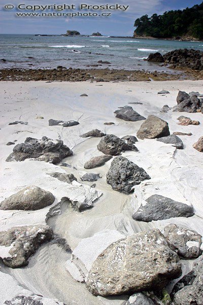 Playa Manuel Antonio, Jedna z několika zátok v národním parku Manuel Antonio