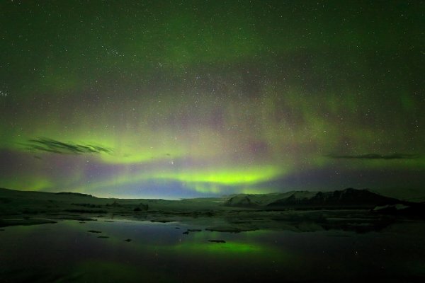 Polární záře, Jökulsárlón Glacier Lagoon, Island, Polární záře, Autor: Ondřej Prosický | NaturePhoto.cz, Model: Canon EOS-1D X, Objektiv: Samyang 14mm f/2.8 ED AS IF UMC, stativ Gitzo, Clona: 0.0, Doba expozice: 10.0 s, ISO: 4000, Kompenzace expozice: 0, Blesk: Ne, Vytvořeno: 29. března 2013 22:31:35, Jökulsárlón Glacier Lagoon (Island)